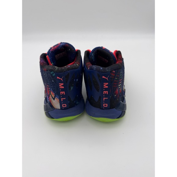 Size 4 (GS) - PUMA MB.01 x LaMelo Ball Mid Galaxy 2022 used basketball - Picture 4 of 9